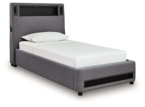 Signature Design by Ashley® PCB2721B23 Verishaw - Twin Upholstered Bed - Gray