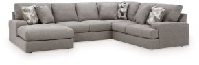 Benchcraft® 84704S3 Benchcraft® 84704S3 Lindon - 3-Piece Sectional With LAF Corner Chaise - Smoke