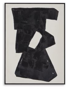 Ashley Furniture A8000385 Garviery - Wall Art - Black / Cream