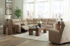 Ashley Furniture 61004/58/57/31/77/46/62/13 Ashley Furniture 61004/58/57/31/77/46/62/13 Next-Gen Durapella - 7 Pc. - 6-Piece Power Reclining Sectional, Power Recliner - Sand