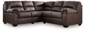 Ashley Furniture PC27705S2 WillowBend - 2-Piece Sectional With LAF Sofa With Corner Wedge - Umber