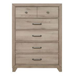 Samuel Lawrence Furniture S496-440 River Creek - Kids 5-Drawer Vertical Chest - River Birch Brown