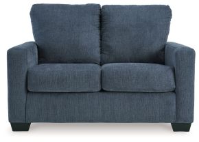 Signature Design by Ashley® 5360437 Rannis - Navy - Twin Sofa Sleeper