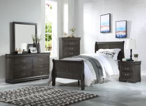 ACME 26805F Louis Philippe - Full Bed - Dark Gray