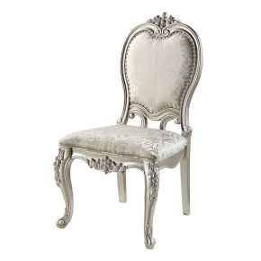ACME DN01369 Bently - Side Chair (Set of 2) - Fabric & Champagne Finish