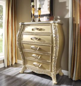 ACME BD01467 Cabriole - Chest - Gold Finish