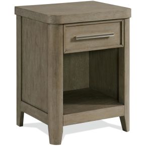Riverside Furniture 81069 Pasadena - One Drawer Nightstand - Light Brown