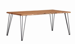CoasterElevations 190911 Sherman - Live Edge Dining Table - Natural Acacia