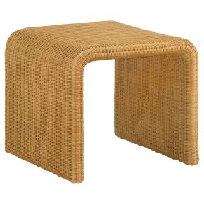 CoasterEssence 709817 Cahya - Square Woven Rattan End Table - Natural