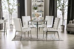 Furniture of America FOA3797RT Serena - Round Dining Table - White