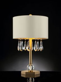 Furniture of America L9160T Jemima - Table Lamp - Gold / Ivory