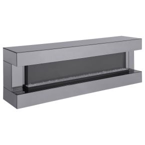 Coaster Fine Furniture 710021 Vallerie - TV Stand With Visual Flame Box - Gray