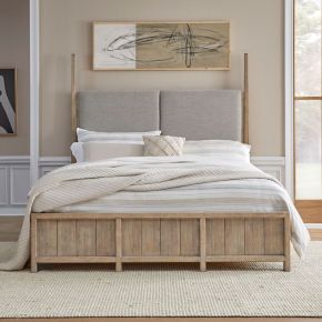 Liberty Furniture 780-BR-KPS Proximity Place - King Poster Bed - Barley Buff