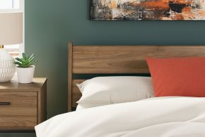 Signature Design by Ashley® EB1866-156 Deanlow - Full Panel Headboard - Honey