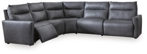 Benchcraft® U14001S6 Benchcraft® U14001S6 ModZ - 5-Piece Power Reclining Sectional - Blue