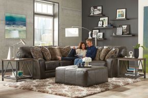 Jackson 437830-1283/09-3083/09 Denali - Leather Armless Sofa - Dark Brown