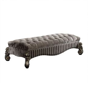 ACME 96820 ACME 96820 Versailles - Bench - Fabric & Antique Platinum