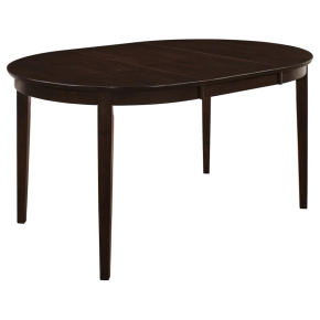 CoasterEveryday 100770 Gabriel - Oval Extension Leaf Dining Table - Cappuccino