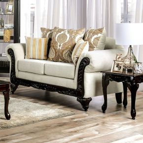 Furniture of America SM7748-LV Delizia - Loveseat - Cream