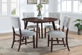 New Classic 40-5348-D4GC New Classic 40-5348-D4GC Tioga - Dining Table & 4 Chairs - Gray