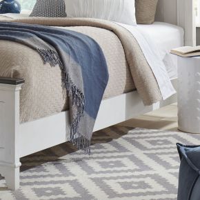 Liberty Furniture 417-BR89 Allyson Park - Wood Panel Bed Rails - White