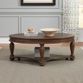 Liberty Furniture 418-OT1010 Allington - Oval Cocktail Table - Brown