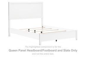 Signature Design by Ashley® B427-81 Binterglen - Queen Panel Panel Headboard/Footboard and Slats - White