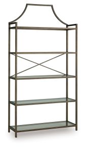Signature Design by Ashley® A4000556 Bernonly - Bookcase - Antique Bronze Finish