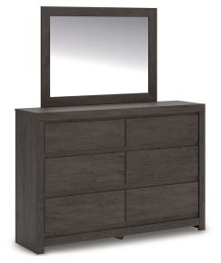 Signature Design by Ashley® PCB3370B1 Fraluna - Dresser And Mirror - Charcoal