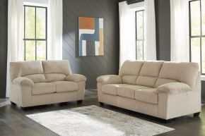 Ashley Furniture 24203/38/35 SimpleJoy - 2 Pc. - Sofa, Loveseat - Sand