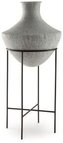 Ashley Furniture A2000748 Estonbank - Vase - 35" - Distressed Cream