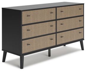 Signature Design by Ashley® EB1198-231 Charlang - Black / Gray - Six Drawer Dresser