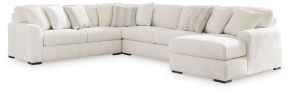 Signature Design by Ashley® 61904S4 Chessington - Ivory - 4-Piece Sectional With Raf Corner Chaise