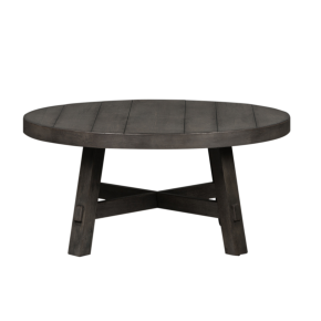 Liberty Furniture 406-OT1013 Modern Farmhouse - Splay Leg Round Cocktail Table - Gray