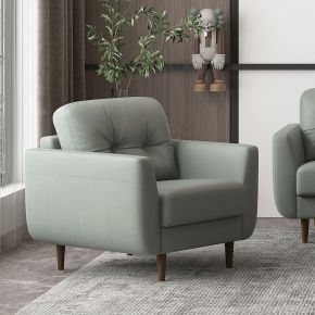 ACME 54962 Radwan - Chair - Pesto Green Leather