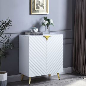 ACME AC01141 Gaines - Console Cabinet - White High Gloss