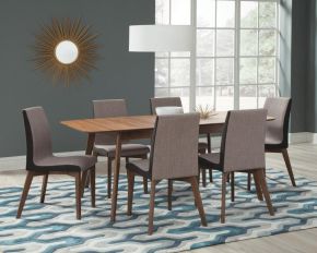 CoasterEveryday 106591-S7 Redbridge - 7 Piece Rectangular Dining Set - Natural Walnut