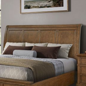 Liberty Furniture 104-BR22H Twin Lakes - King Sleigh Headboard - Chestnut
