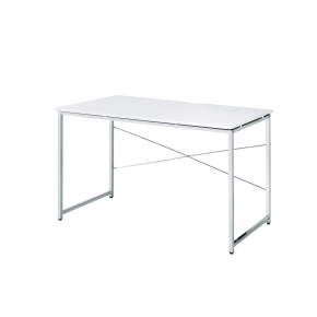 ACME 93190 Tennos - Writing Desk - White & Chrome Finish
