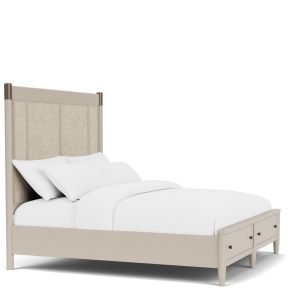 Riverside Furniture 37570-37573-37576 Laguna - Queen Storage Bed - Beige