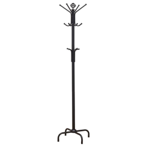 CoasterEveryday 2019 Collier - 12 Hook Freestanding Coat Rack Hat Hanger - Black