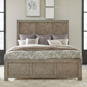 Liberty Furniture 906-BR-KPB Skyview Lodge - King Panel Bed - Cobblestone