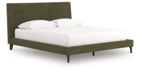 Signature Design by Ashley® PCB3367-94 Chirason - California King Upholstered Bed With Roll Slats - Sage Green