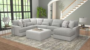 Jackson 3480/62/30/76/28-18 Titan - 3 Piece Sectional With Comfort Coil Seating, 9 Included Accent Pillows And 1 Included Cocktail Ottoman (Right Side Facing Chaise) - Moonstruck