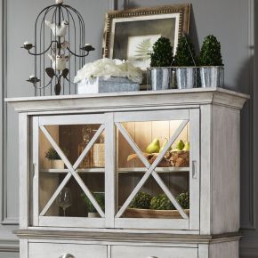 Liberty Furniture 303W-CH4866 Ocean Isle - Hutch - Antique White