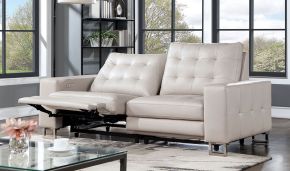 Furniture of America CM6735BG-PM-LV Abberton - Power Loveseat - Beige