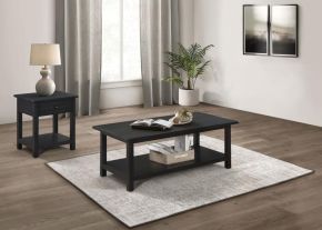 Coaster Fine Furniture 710568-S2 Payne - 2 Piece Coffee And 1-Drawer End Table Set - Java