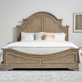 Liberty Furniture 244N-BR-QPB Magnolia Manor - Queen Panel Bed - Weathered Bisque