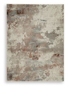 Signature Design by Ashley® R408122 Jadenburg - 5' x 8' Rug - Cream / Gray / Sienna