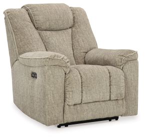 Signature Design by Ashley® 9030913 Hindmarsh - Stone - Power Recliner/ Adj Headrest